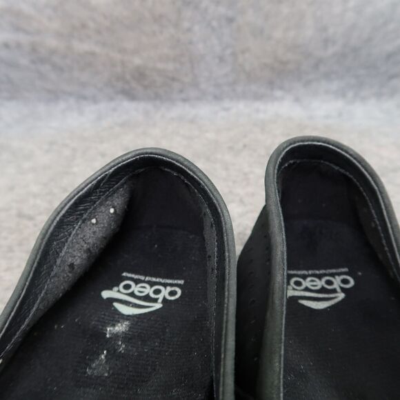 Abeo Shoes Womens 9 Flats Slip On Loafers Perforated Leather Comfort Classic Low - Picture 13 of 15